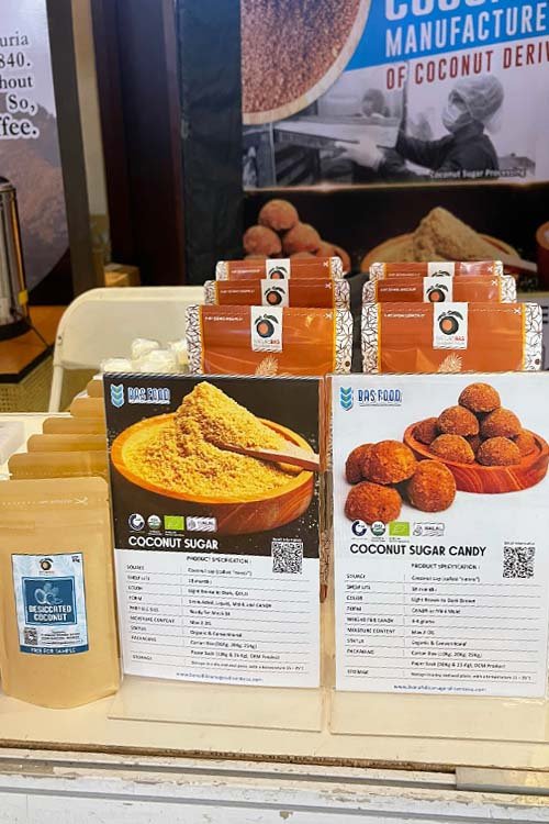 Coconut Sugar product Sample at G20 Summit Side Event