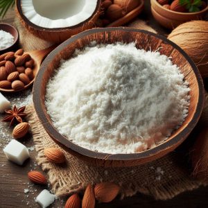 low-fat desiccated coconut from dried grate coconut