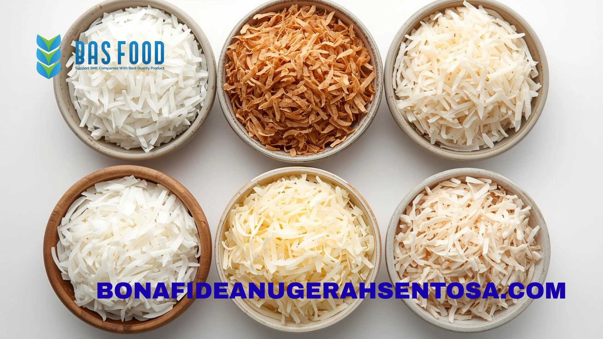 shredded coconut types