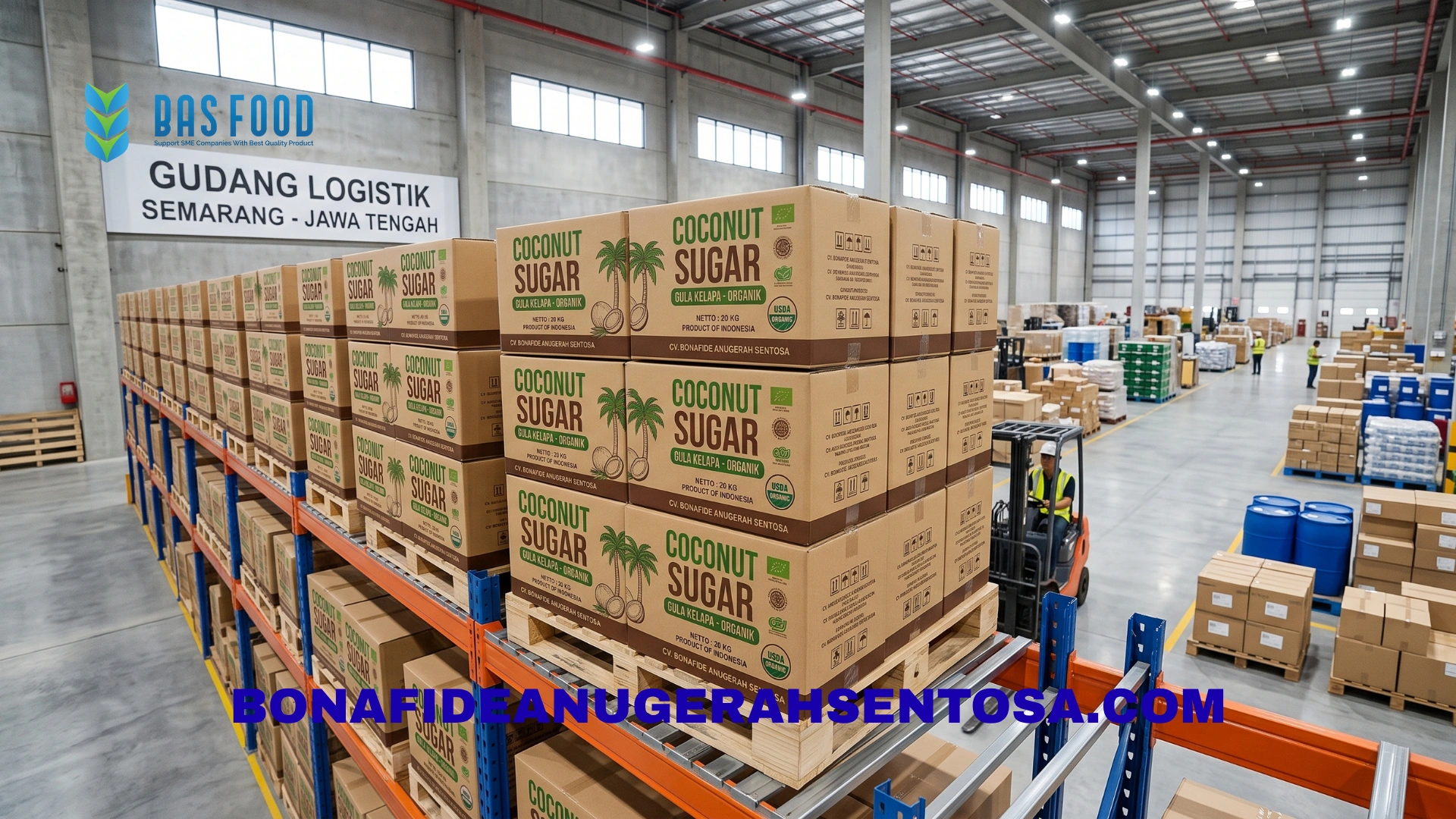 coconut sugar granules storage