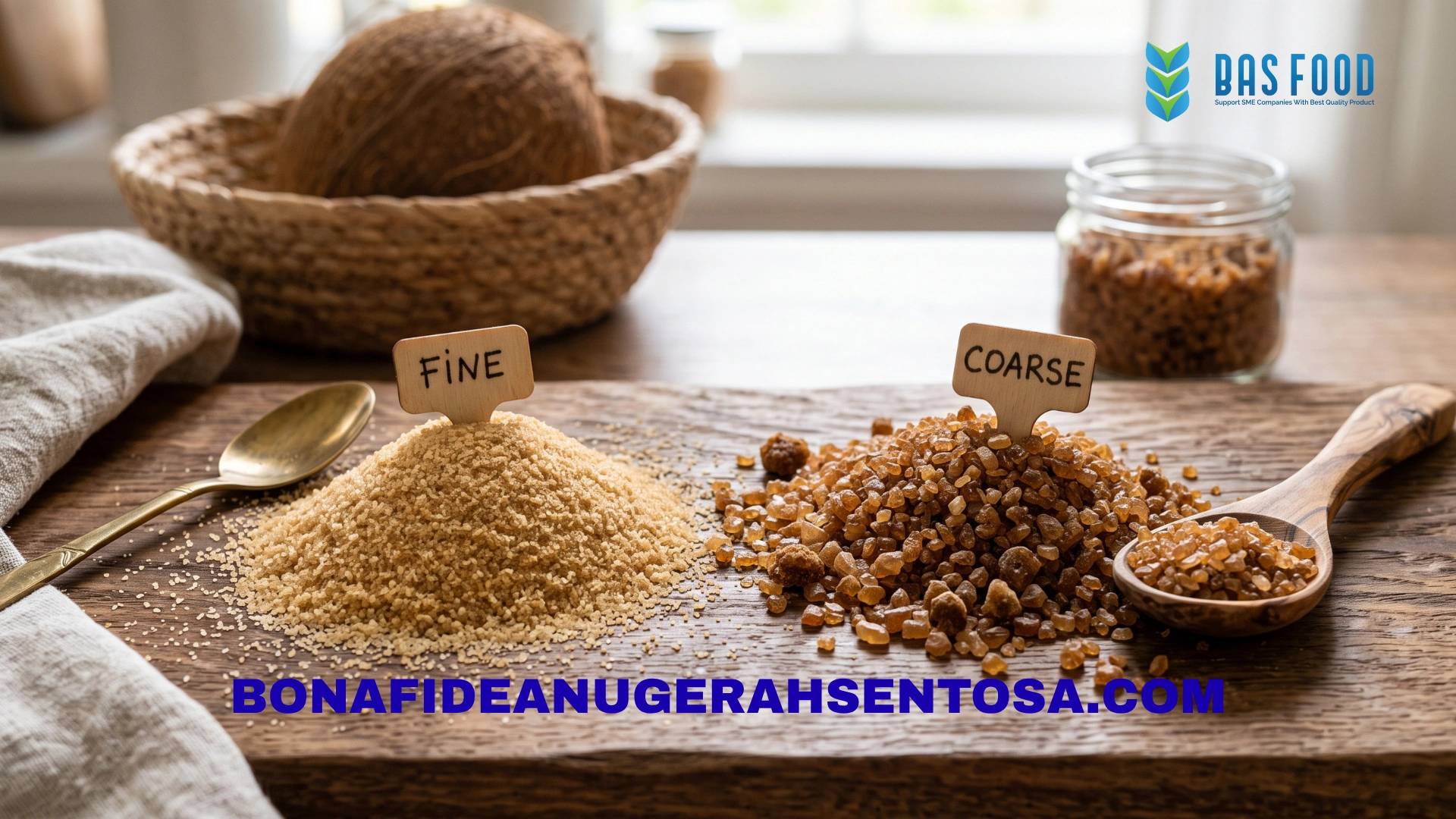 fine vs coarse coconut sugar granules
