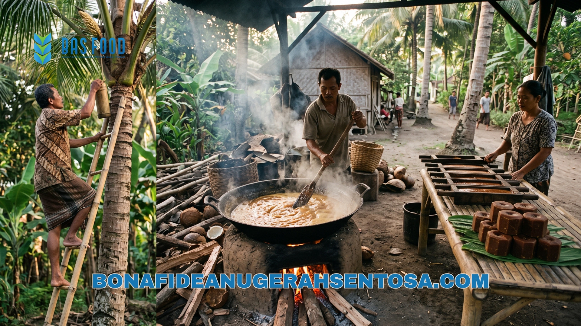 coconut sugar moulding process