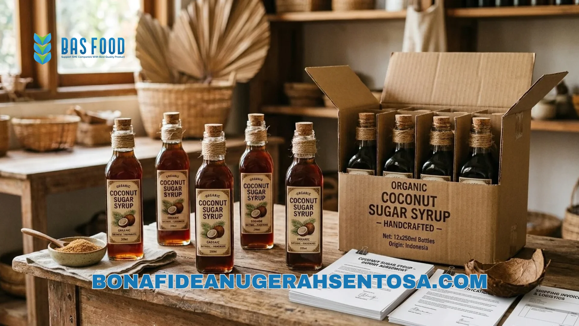 coconut sugar syrup export documents