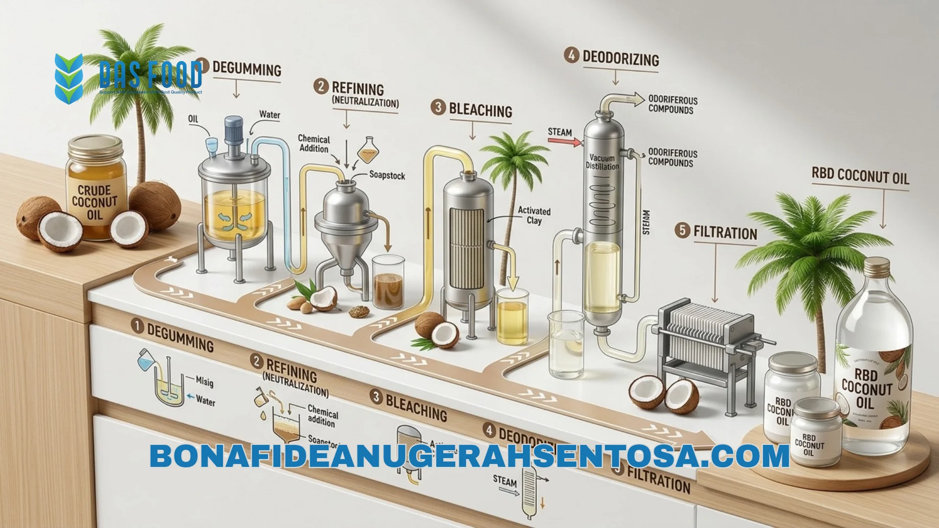 rbd coconut oil manufacturing process